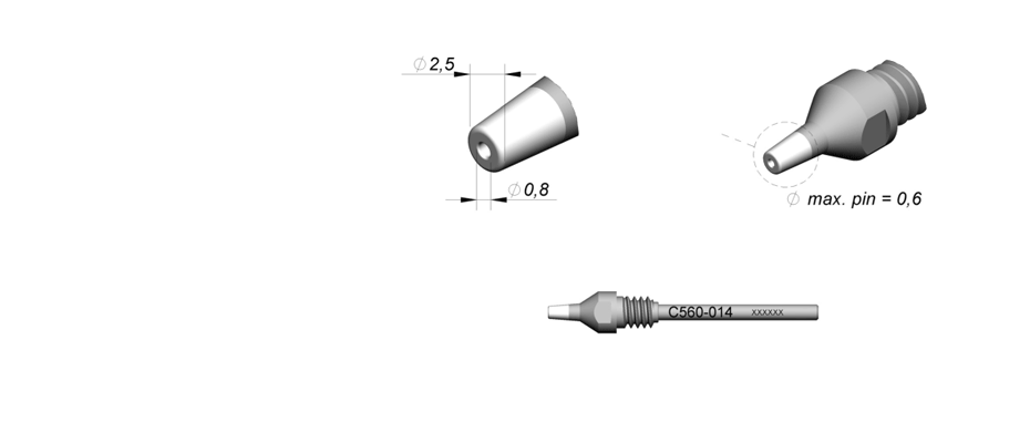 C560014 - Tip for DR560 desoldering iron